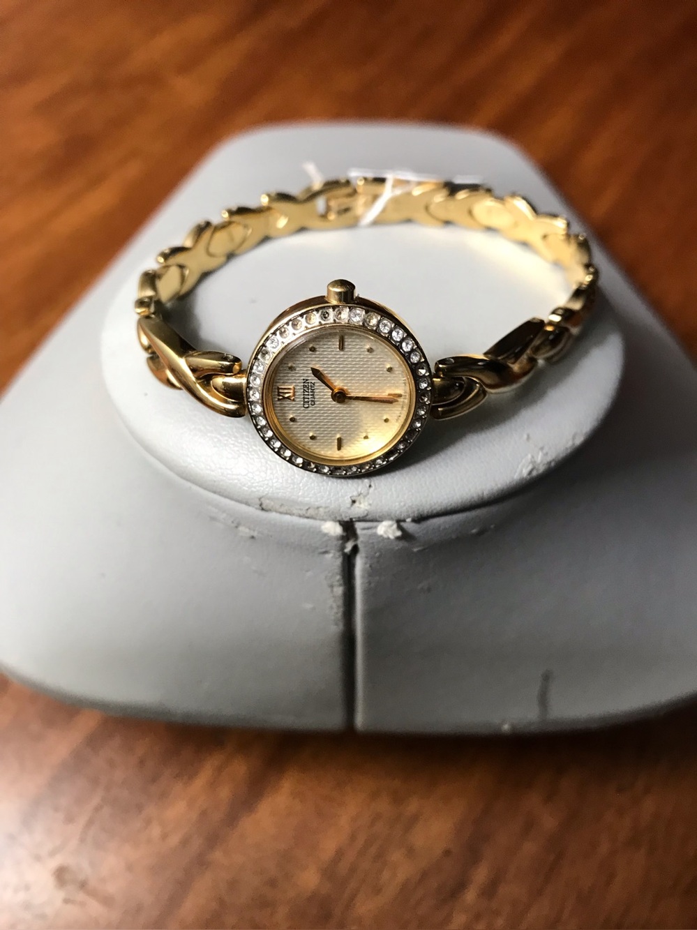 Citizen Gold tone Crystal-Accent Women's Bracelet Watch